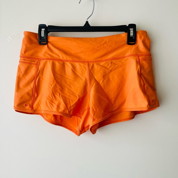 Prana Bright Orange swim Shorts with Hidden Pocket - Picture 5 of 6